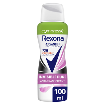 Image de Déodorant Anti-Transpirant Compressé 72h invisible pure REXONA