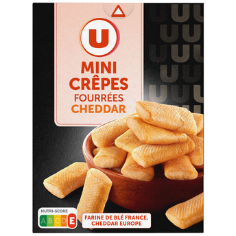Image de U
Mini crêpes fourrées au fromage cheddar