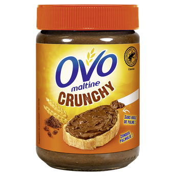 Image de Pâte à tartiner crunchy avec pépites croustillantes OVOMALTINE
