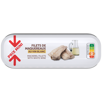 Image de Filets de maquereaux vin blanc PRIX MINI - boîte