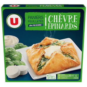 Image de U
Paniers feuilletés au chèvre épinard U