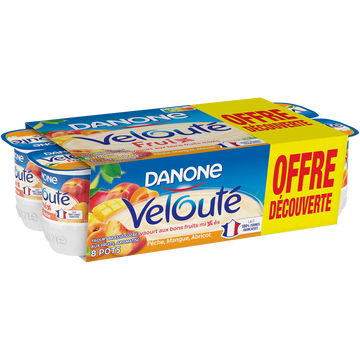 Danone Spéc.lait.sucr.frts Mix.jaunes Velouté Fruix Danone, 8x125g