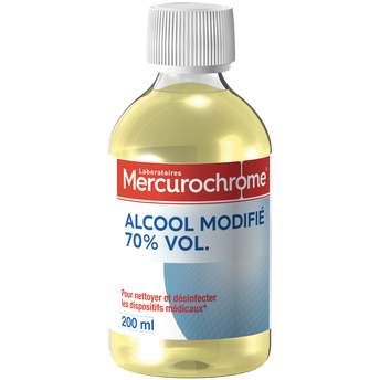 Image de Alcool à 70° modifié MERCUROCHROME, flacon