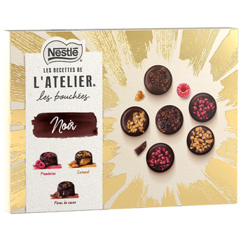 Image de Confiserie Chocolat Les Bouchées Chocolat Noir LES RECETTES DE L'ATELIER