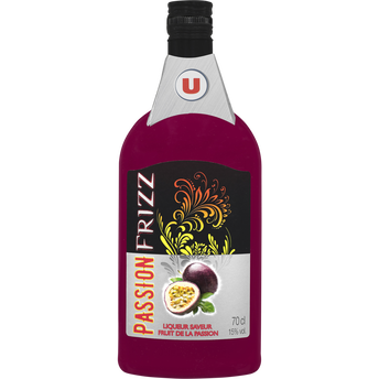 Image de U
Liqueur Frizz saveur fruits passion, 15°, bouteille de