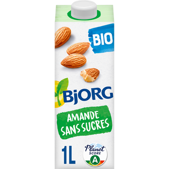 Image de Boisson végétale Bio Amande Sans sucres BJORG - Brique