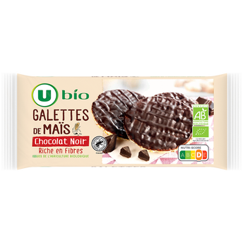Image de U BIO
Galette de mais nappée de chocolat noir  boîte de