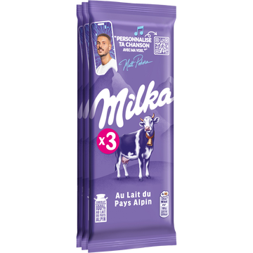 Milka Chocolat Au Lait Milka, 3x100g