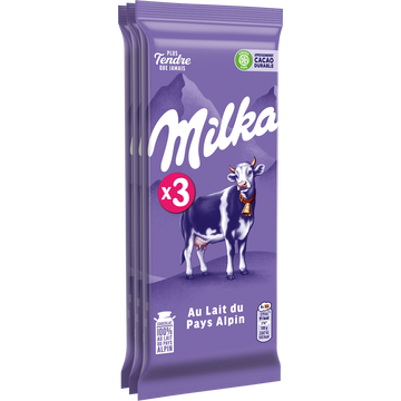 Milka Chocolat Au Lait Milka, 3x100g