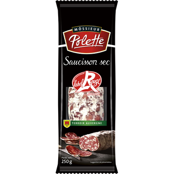 Image de Saucisson sec pur porc Label Rouge MOSSIEUR POLETTE