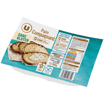 Image de U SANS GLUTEN
Pain campagnard sans gluten