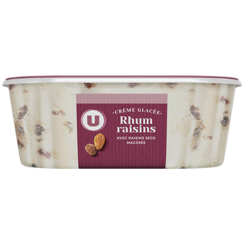 Image de U
Bac crème glacée rhum/raisins U
