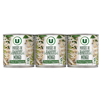 Image de U
Pousses de haricots Mungo - 3 boîtes de 90g net