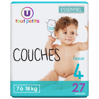 Image de U TOUT PETITS
Couche essentiel taille 4 7/18 kg