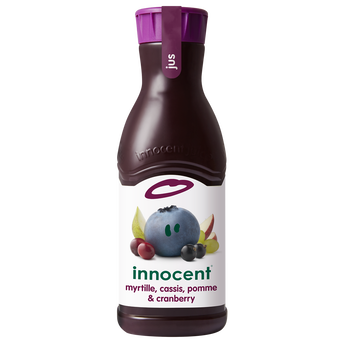 Image de Jus réfrigéré de myrtille cassis pomme & cranberry INNOCENT