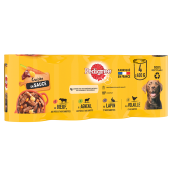 Image de Boîtes chien Les cuisinés en sauce PEDIGREE