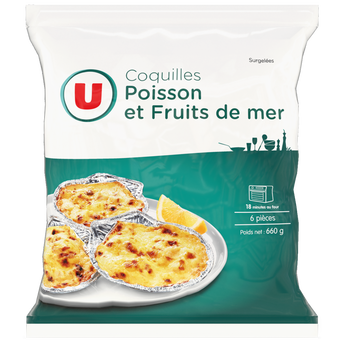 Image de U
Coquilles de poisson et fruits de mer