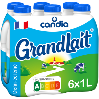 Image de Lait demi-écrémé UHT CANDIA GRANDLAIT
