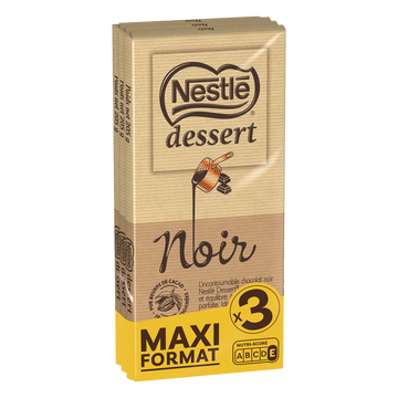 Nestlé Chocolat Noir Nestle Dessert, X3 Soit 205g