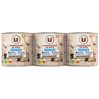Image de U
Champignons miniatures - 3  boîtes de 115g net