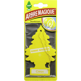 Image de Arbre magique parfum citron-sapin jaune-a suspendre par un élastique