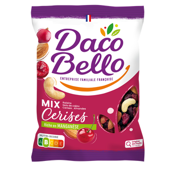 Image de Mélange de Fruits secs et graines "Meli-Melo Cerise", DACO BELLO, sachet
