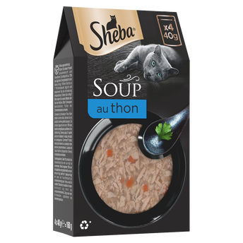 Image de Sachets fraîcheur chat Soupe au thon SHEBA