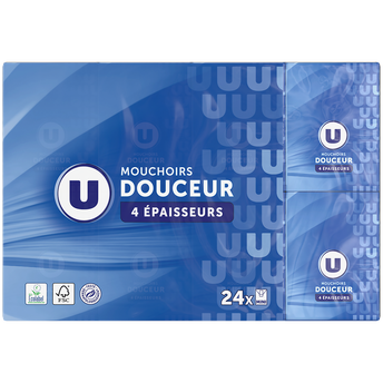 Image de U
Mouchoirs 4 plis 24 étuis