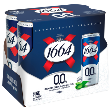 1664 Bière Sans Alcool Blonde 1664 0,0° 6x33cl