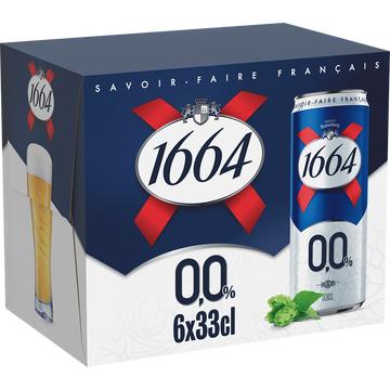 1664 Bière Sans Alcool Blonde 1664 0,0° 6x33cl