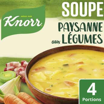 Image de Soupe déshydratée Paysanne au lard KNORR, x4