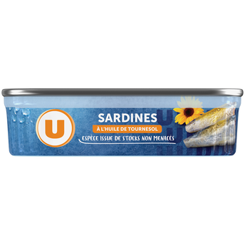 Image de U
Sardines à l'huile de tournesol  boîte de