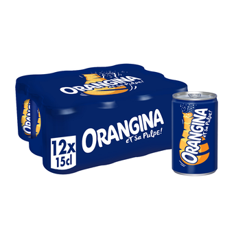 Image de Soda à l'orange ORANGINA - le pack de 12 canettes de