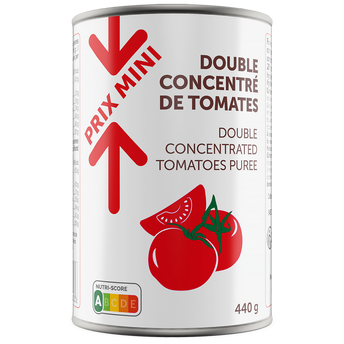 Image de Double concentré de tomates PRIX MINI boîte 1/2