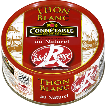 Image de Thon blanc germon au naturel Label Rouge CONNETABLE