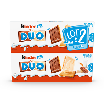 Image de Biscuit KINDER duo, pack T12x2 barres