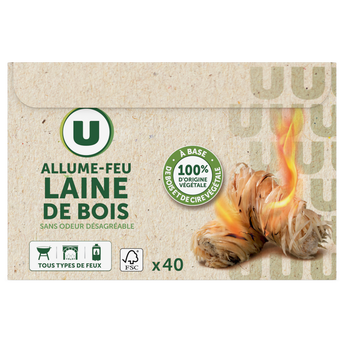 Image de U
Allume-feu laine de bois, X40