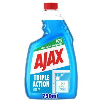 Image de Recharge nettoyant vitres triple action AJAX 750ml