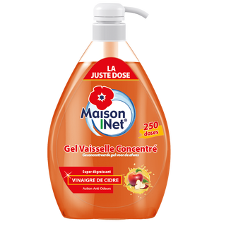 Image de Gel concentré vaisselle vinaigre MAISON NET
