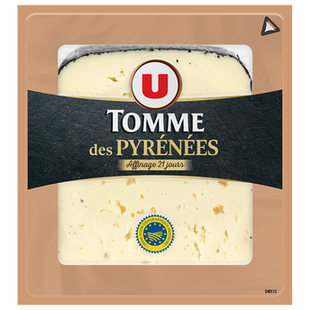 Image de U
Tomme des Pyrénées lait pasteurisé 30% de matière grasse