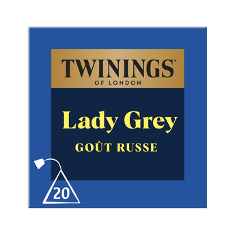 Image de Thé Lady Grey TWININGS, 20 sachets