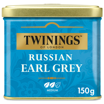 Image de Thé Russian earl grey TWININGS, vrac boîte de