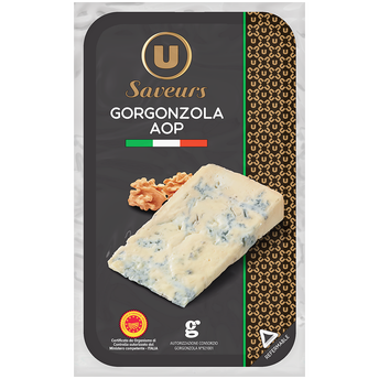 Image de U SAVEURS
Gorgonzola lait pasteurisé 28%mg