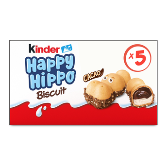Image de Biscuit Kinder Happy Hippo Cacao, 5 pièces