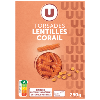 Image de U
Torsade lentilles corail, sachet