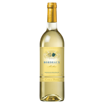 Image de Vin blanc moelleux AOP Bordeaux Comté de Valois, bouteille de