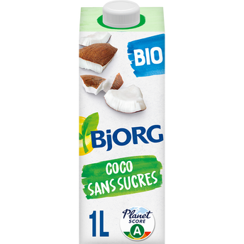 Image de Boisson végétale coco sans sucres ajoutés Bio BJORG - Brique