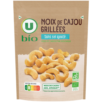 Image de U BIO
Noix de cajou grillées sans sel ajouté sachet de