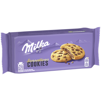 Image de Cookies sensation aux pépites de chocolat au lait MILKA - Paquet de