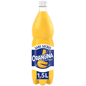 Image de Soda Sans sucres à l'orange ORANGINA - la bouteille de